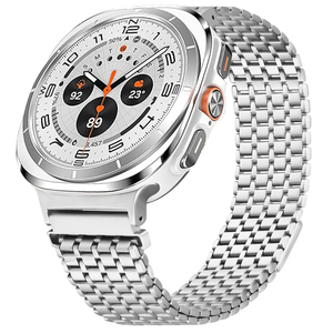 Bracelet pour montre Samsung, nouveau bracelet en acier inoxydable, boucle magnétique à neuf perles, bracelet pour Galaxy <span class=keywords><strong>Watch8</strong></span> - Product Image 3