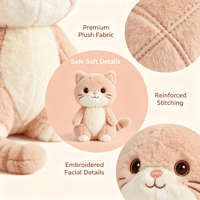 Jouets en peluche intelligents multifonctionnels pour chat, avec musique et contes, de haute qualité et sûrs, couleur personnalisée, design mignon de dessin animé pour les fêtes