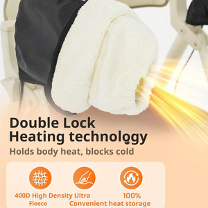 กันน้ำ 360 °   ถุงมือกันลมแบบมีฮีตเตอร์คู่สำหรับฤดูหนาว สำหรับรถเข็นคนพิการ - Product Image 2