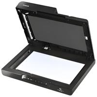 Scanner de documents de bureau A4 Canon imageFORMULA DR-F120 avec chargeur automatique de documents 50 feuilles + numérisation recto-verso à plat 20PPM couleur USB pour stockage et archivage de bureau