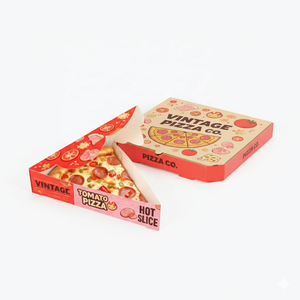 Cajas De Pizzas, Caja De Pizza Para Llevar, Triángulo Único De Lujo Mini 10 12 14 Pulgadas Rectangular Negro Personalizado Caja De Pizza - Product Image 2