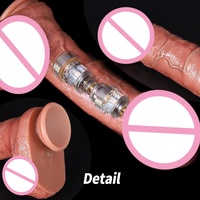 Dildo en silicone vibrant, chauffant et rétractable, texture réaliste et douce, étanche et rechargeable, jouet sexuel pour adultes