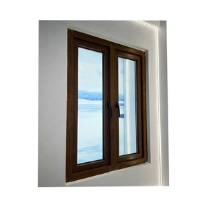 Puerta de ventana abatible con marco de aleación de aluminio para patio moderno francés, <span class=keywords><strong>vidrio</strong></span> templado de aleación recubierto de polvo clásico antiruido duradero - Product Image 5