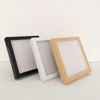 Cadres photo 3D carrés profonds personnalisés 9x9 pour mur, style boîte à ombre DIY en PS