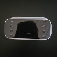 Chargeurs intelligents Wonders High Powers à 2 broches GaN (nitride de gallium) PD 100W avec 8 ports USB Type C