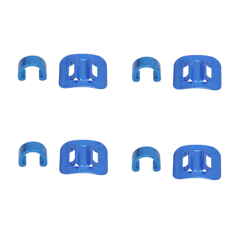 ชุดคลิปนำสายไฟรูปตัว C สีน้ำเงิน 4 ชิ้น