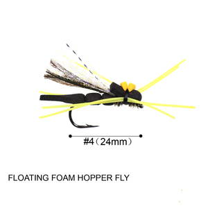 Zig Bug Fly Floating Foam Beetles Fly Boatman Pesca Panfish Bass Grayling Trucha Carpa Pesca Insecto Cebo artificial #10 - Product Image 3