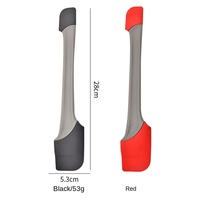 Nouvelle spatule de cuisine double tête en silicone PP de qualité alimentaire, résistante à la chaleur, pour mélanger la crème et les gâteaux, outils de pâtisserie domestiques