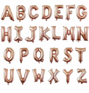 Gran oferta, decoración de fiesta de <span class=keywords><strong>cumpleaños</strong></span> de PVC barata, globo de papel de aluminio con letras del alfabeto - Product Image 6