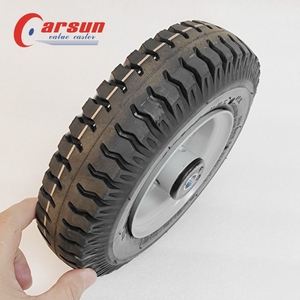 Roues en caoutchouc gonflables lourdes de 8 pouces Roulettes de plaque OEM personnalisables