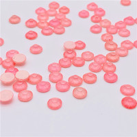 Usine En Gros Hotfix Strass Cristal Fluorescent Fluorescent Rose Verre Coeur Vl Chaussures K9 Verre À Facettes Cabochon Hot-fix