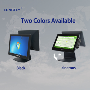 LongFly 15,6 pulgadas 10,1 pantalla de cliente <span class=keywords><strong>Android</strong></span> todo en uno terminal POS pantalla táctil caja registradora POS a la venta <span class=keywords><strong>tpv</strong></span> EPOS hardware - Product Image 4