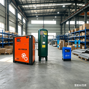เครื่องอัดอากาศแบบสกรูแม่เหล็กถาวร VFD อุตสาหกรรม 7.5kW-250kW ระบบลม 0.7-1.0MPa - Product Image 5