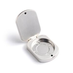 Hot Sell Fashion Silver Debossed Flip Top Metal Solid <b>Perfume</b> Box <b>Container</b> - Product Image 4