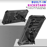 Support de voiture magnétique antichoc à l'intérieur de la coque arrière de la béquille pour Samsung S23 FE /S24/ S21/ S20