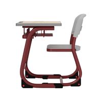 Nouvelles tables et chaises d'étudiant modernes en métal, réglables, pliables et durables pour les salles de classe du lycée