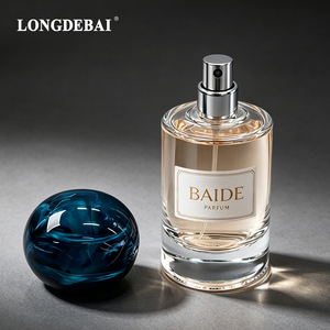 Venta al por mayor de botellas de <span class=keywords><strong>perfume</strong></span> de vidrio redondas vacías personalizadas 2026 de 15ml, 30ml, 50ml, 100ml, transparentes, con cierre a presión y caja. - Product Image 4
