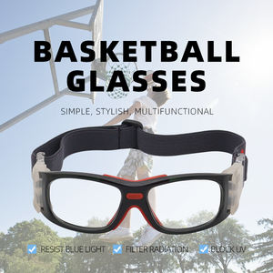 फैक्टरी बिक्री कस्टम संरक्षण पर्चे आउटडोर खेल चश्मा बास्केटबॉल काले चश्मे - Product Image 4