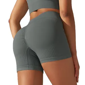 Gym Sports Booty Active Running Wholesale Girls gray Short for Women Ladies Sports Wear Comfortable Customized Designs