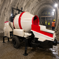 Pompe à béton intégrée diesel JBTS30, 30 m³/h, haute efficacité, machine de construction 3-en-1