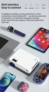 2025プロジェクションディスプレイ機器スマートビデオプロジェクターWiFiとBT 3Dオーディオ自動Android11.0ホームシアタープロジェクター - Product Image 6