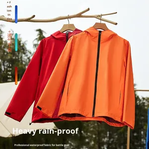 Custom Logo Outdoor Windbreaker Jacket for Men <b>Women</b> Children with Embroidery and Print Work Clothes - Product Image 3