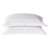 Vente en gros de taies d'oreiller en coton de haute qualité, blanches, 50*80 cm