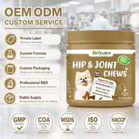 Complément alimentaire pour la mobilité des chiens, sous forme de friandises molles pour les articulations, avec glucosamine, chondroïtine, MSM, pour la santé osseuse, fabricant OEM