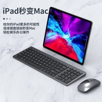 Clavier et souris sans fil rechargeables en stock pour le jeu, compatibles avec iPad, Mac, iPhone, tablette, ordinateur portable et ordinateur de bureau