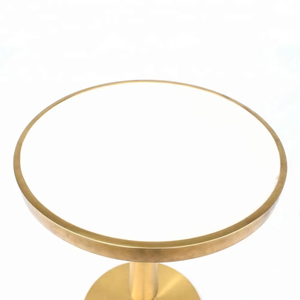 Sang Trọng Thương Mại Thiêu Kết Bàn Đá Top Thép Không Gỉ Bàn Chân 2-4 Người Bàn Ăn Cho Phòng Khách - Product Image 5