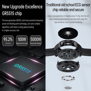 Nuovo ECG salute Smart Watch E400 con schermo da 1.39 pollici 360*360 pressione sanguigna ossigeno telefono promemoria quadranti Custom orologio - Product Image 3