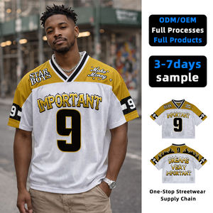 T-shirts décontractés pour hommes de premier choix, style hip-hop, en tricot Spandex/Polyester 200g, impression numérique, séchage rapide, service OEM, patchwork personnalisé - Product Image 1