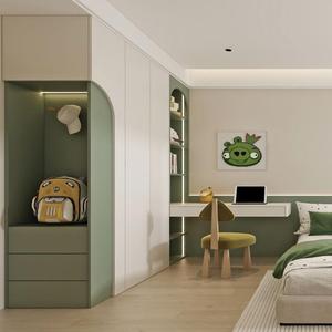 Ensemble <span class=keywords><strong>de</strong></span> bureau et armoire modulable extensible avec étagère ouverte réglable pour appartement moderne et aménagement <span class=keywords><strong>de</strong></span> chambre partagée pour adolescents - Product Image 1