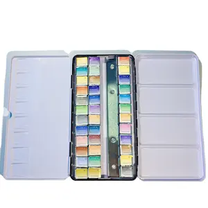 Прямая Продажа с фабрики, набор сплошных акварельных красок, коробка 36 цветов, набор акварельных красок для рисования для художников с однотонной формы для торта