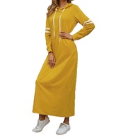 Robe longue en fourrure rétro pour femmes, sweat-shirt à capuche en polaire pour l'automne et l'hiver, robe moulante