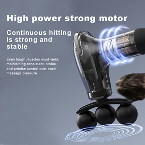 Pistolet de massage portable de haute qualité pour le dos et le cou avec 5 têtes et 9 niveaux de vitesse - Product Image 2