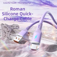 Câble de charge rapide 120W en silicone avec connecteurs USB-A/Type-C 6A pour téléphones iOS et Android, appareils photo et transfert de données informatiques