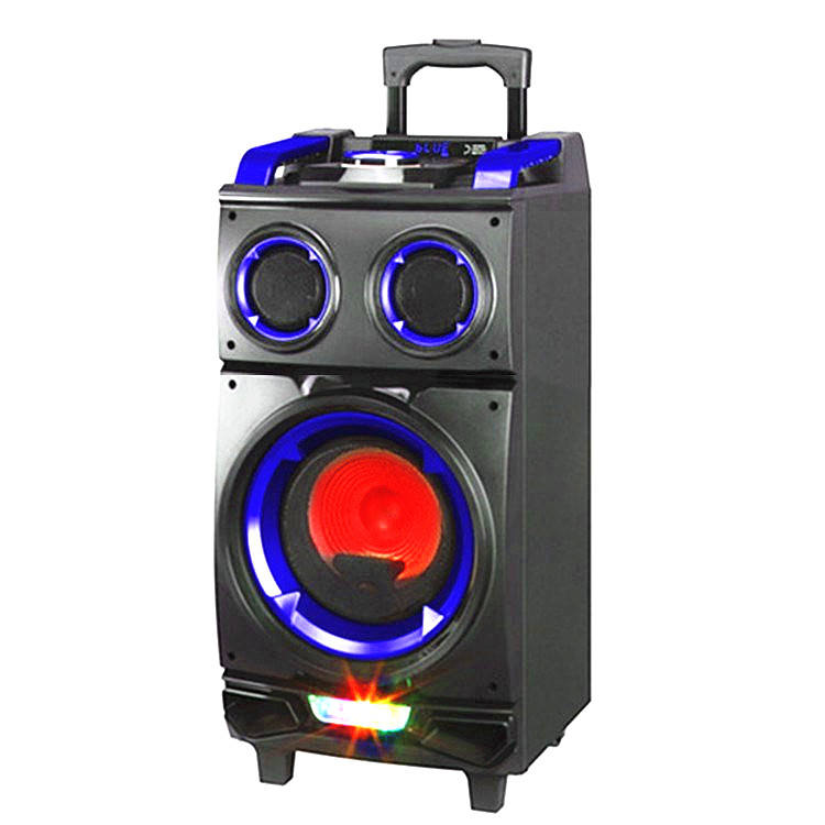 Линге НЧ-динамик 8'x1 60 Вт LG-8101B черный бас портативный динамик караоке беспроводные колонки с колесами и чемодан на колесиках для