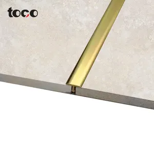 Toco edging strip shaped furniture strip brass decorative aluminum profile slot wall decor strip