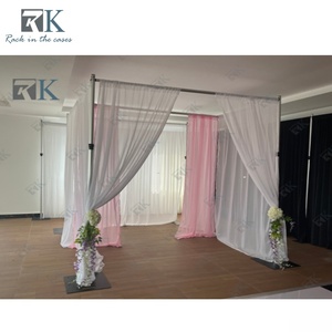 Adjustable Pipe and Drape <b>Kit</b> Telescopic Pipe and Drape System Aluminum Pipe and Drape for Wedding Decoration - Product Image 2