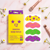 Patchs anti-points noirs à l'hamamélis et à l'aloès pour le nez, nettoient les pores, absorbent l'acné, soin apaisant doux pour le nez, lot de patchs.