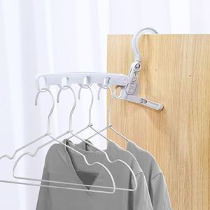 Tendedero plegable de cinco orificios, colgador de ropa de plástico multifuncional para interiores, montado en la pared, para viajes, venta al por mayor, para negocios - Product Image 3