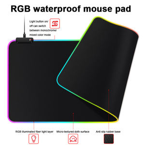 Wholesale Custom RGB <b>Gaming</b> Mouse Pads <b>Large</b> Personalised <b>Mousepad</b> Custom Logo 3mm Rubber Waterproof Fabric Printed Customizable - Product Image 2