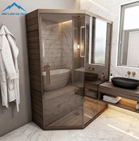 Sauna de Hemlock OEM para 2 Personas, Panel Táctil Inteligente, Lista para Marca Privada, Certificación CE/ETL, Empaque Plano para Distribuidores Globales