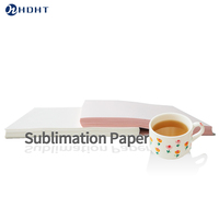 Feuilles de papier blanc pour sublimation à séchage instantané 100 g/m² avec dos rose A4 A3 A3+ Échantillon gratuit