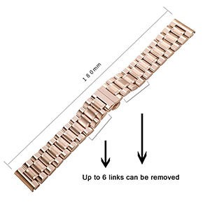 Correa de Reloj de Repuesto de Acero Inoxidable de 12 14 16 17 18 19 <span class=keywords><strong>20</strong></span> 21 22 23 24 <span class=keywords><strong>mm</strong></span> con Extremo Recto y Curvo - Product Image 2