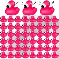 Canards en caoutchouc Flamingo en vrac, canards de bain Flamingo roses flottants qui couinent, jouets saisonniers pour fêtes, cadeaux de baby shower et récompenses de classe