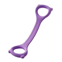 Banda de Resistencia de Goma Termoplástica de 8 Caracteres para Fitness, Entrenamiento de Espalda, Yoga, Cuerda de Tracción para Moldear el Cuerpo Completo de Mujeres