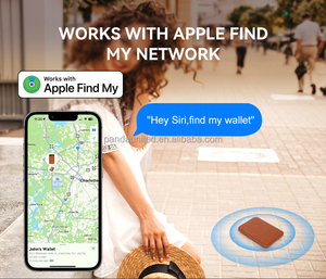 MFI chứng nhận tìm thấy thiết bị của tôi Ví Tracker thẻ tín dụng chủ sở hữu thẻ ID Mag an toàn điện thoại Mỏng Ví định vị cho iPhone 16 <span class=keywords><strong>15</strong></span> - Product Image 2