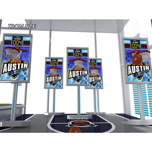 Juegos de Baloncesto Interactivos para Niños, Equipos Eléctricos para Parques Infantiles Interiores, Parque de Trampolines Escolar de PVC - Product Image 2
